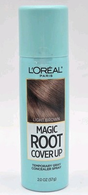 Loreal Magic Root Cover Up Light Brown Temporary Gray Concealer Spray 2oz