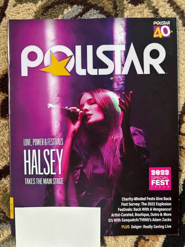 HALSEY Pollstar Magazine music band RARE industry address label