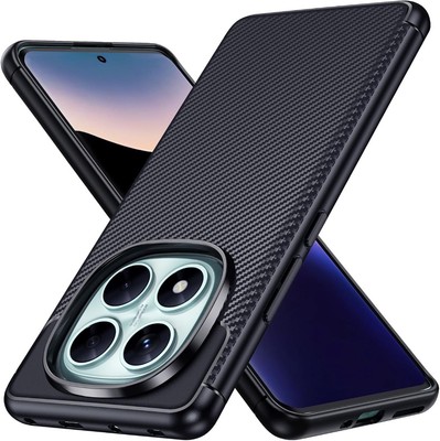 Hülle für Xiaomi Redmi Note 14 Pro 5G / POCO X7 Kohlefaser Silikon Handyhülle