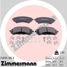 ZIMMERMANN Bremsbelagsatz Scheibenbremse 25895.185.2 für 308 PEUGEOT 25895 SW 2
