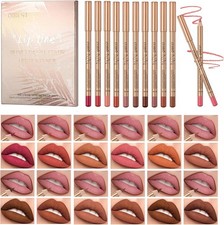 12 Matita Labbra Matte Plump Nude forma delle labbra Pigmentate Lipgloss