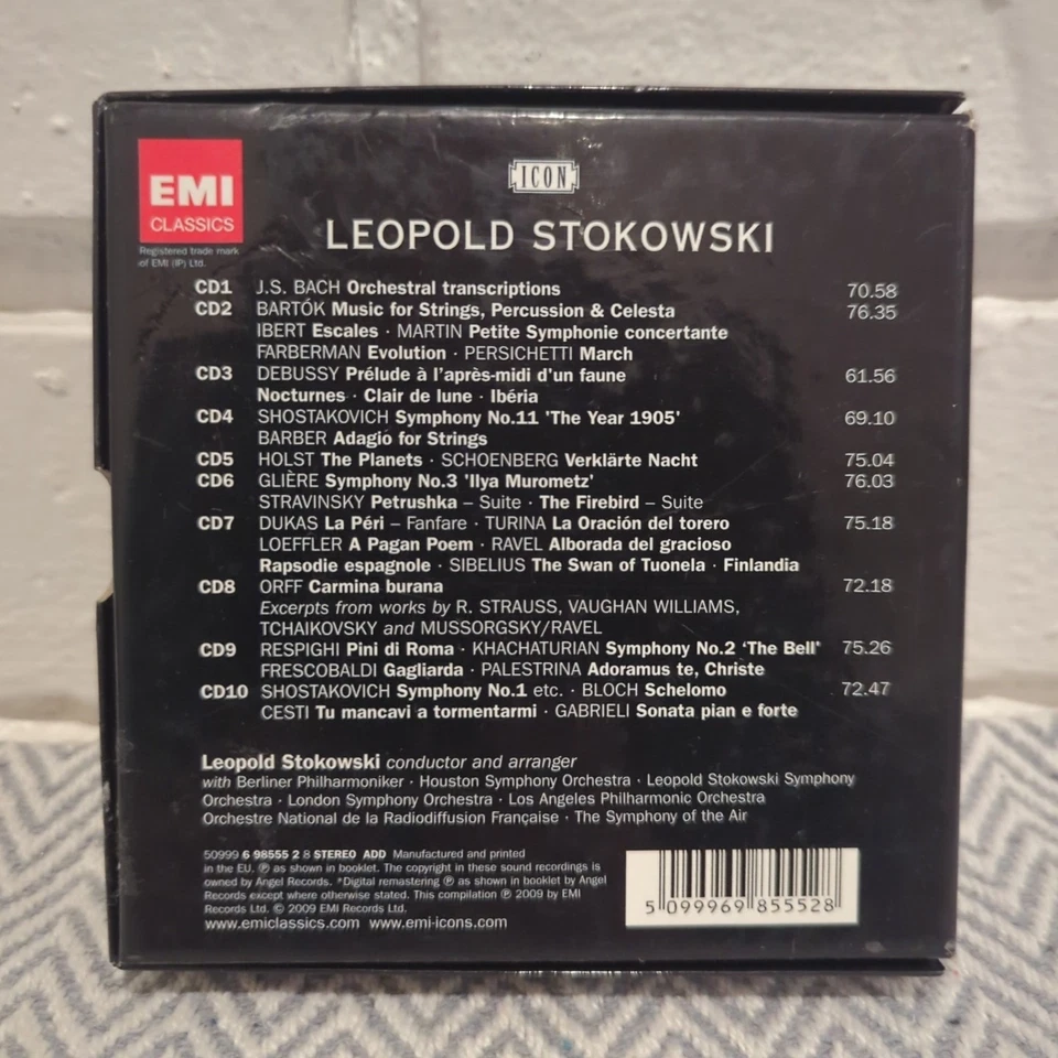 Leopold Stokowski: The Maverick Conductor: EMI ICON 10 CD Box Set - Image 2 of 4