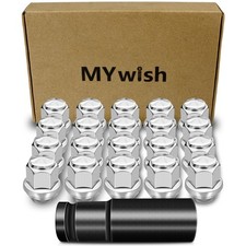 M12x1.5 Lug Nuts Set, Chrome OEM Factory Style Wheel Lug Nuts for 2001-2024 F...