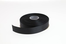 Solid Grosgrain Ribbon 25 Yard Each Roll 100 Polyester Woven Edge 3/4" Black