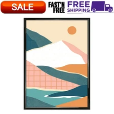 20" x 28" Black Rounded Picture & Poster Wall Frame Home Decor, Modern Style