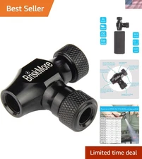 Black CO2 Inflator Presta and Schrader Valve Compatible Bicycle Tire Pump for...