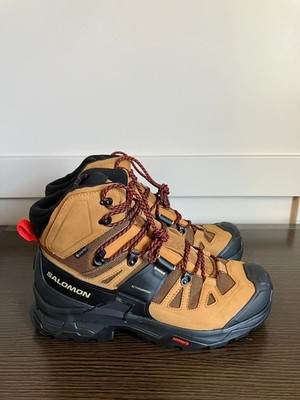 Salomon 4D Quest 04 Mid GTX Gore-Tex Brown Hiking Boots Shoes Size 12 Waterproof