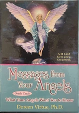 Messages From Your Angels Oracle 44 Card Deck & Guidebook Doreen Virtue Ph.D