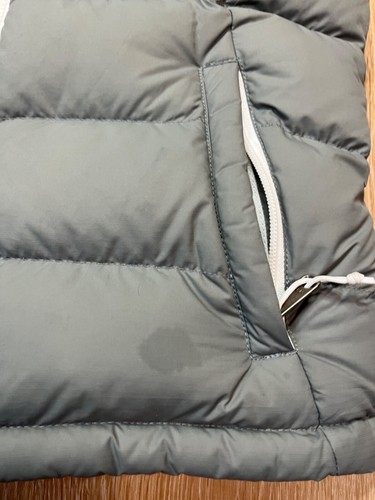 North Face Vest Womens Small S Grey Quilted Down Puffer 700 Hiking Outdoors - Picture 3 of 10