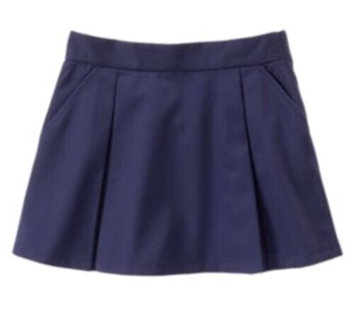 NEW Gymboree Girl School Uniform Shop Play Proof Navy Blue Pleated Skirt 6 - Picture 1 of 3