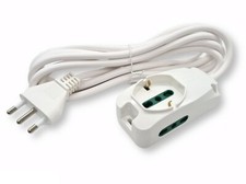 MULTIPRESA ELETTRICA BIPASSO SCHUKO 3 POSTI CIABATTA 10/16A 2PRESE BIPASSO