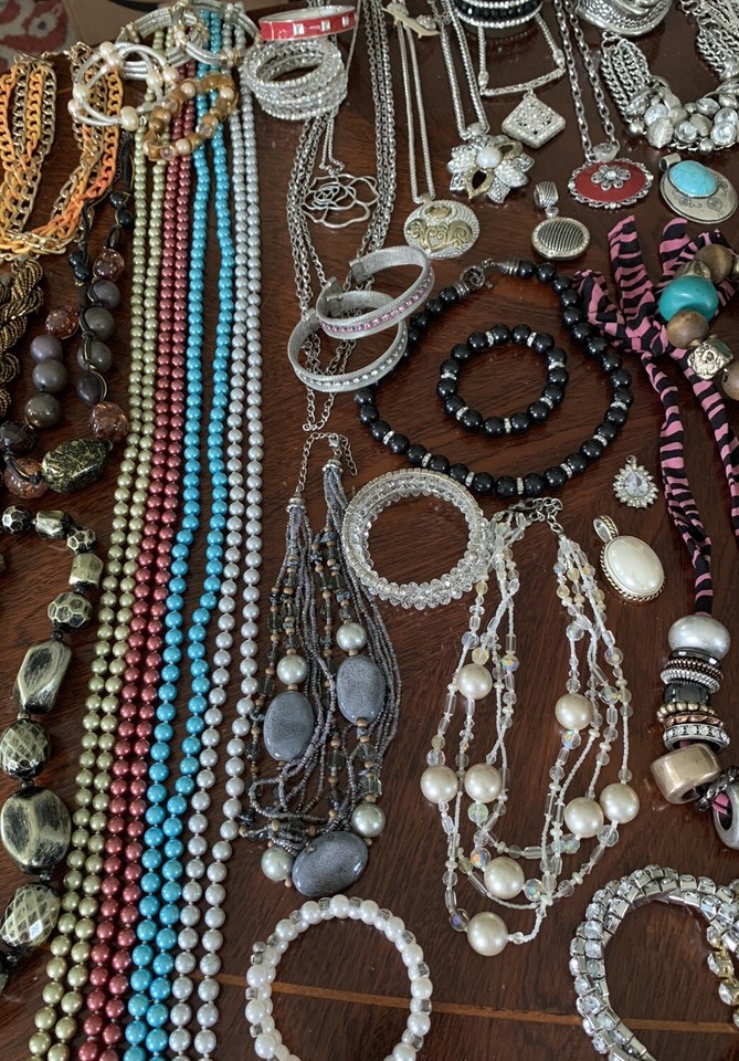 3 Pounds Vintage To Now All WEARABLE Jewelry Lot Read Description | eBay
