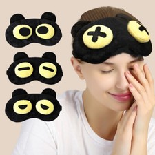 Fluffy plush Eye mask Travel sleep masks Blindfold Animal Children girls kids