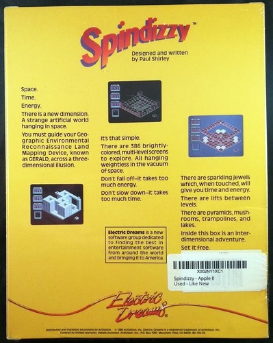 Spindizzy Apple II - Completo - Sellado - Sueños eléctricos (1986) - Imagen 4 de 5