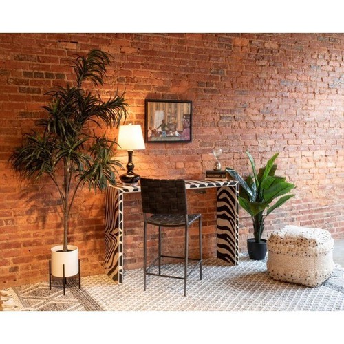 Bone inlay Console Table Zebra Pattern Wood modern home Décor Furniture - Picture 5 of 15