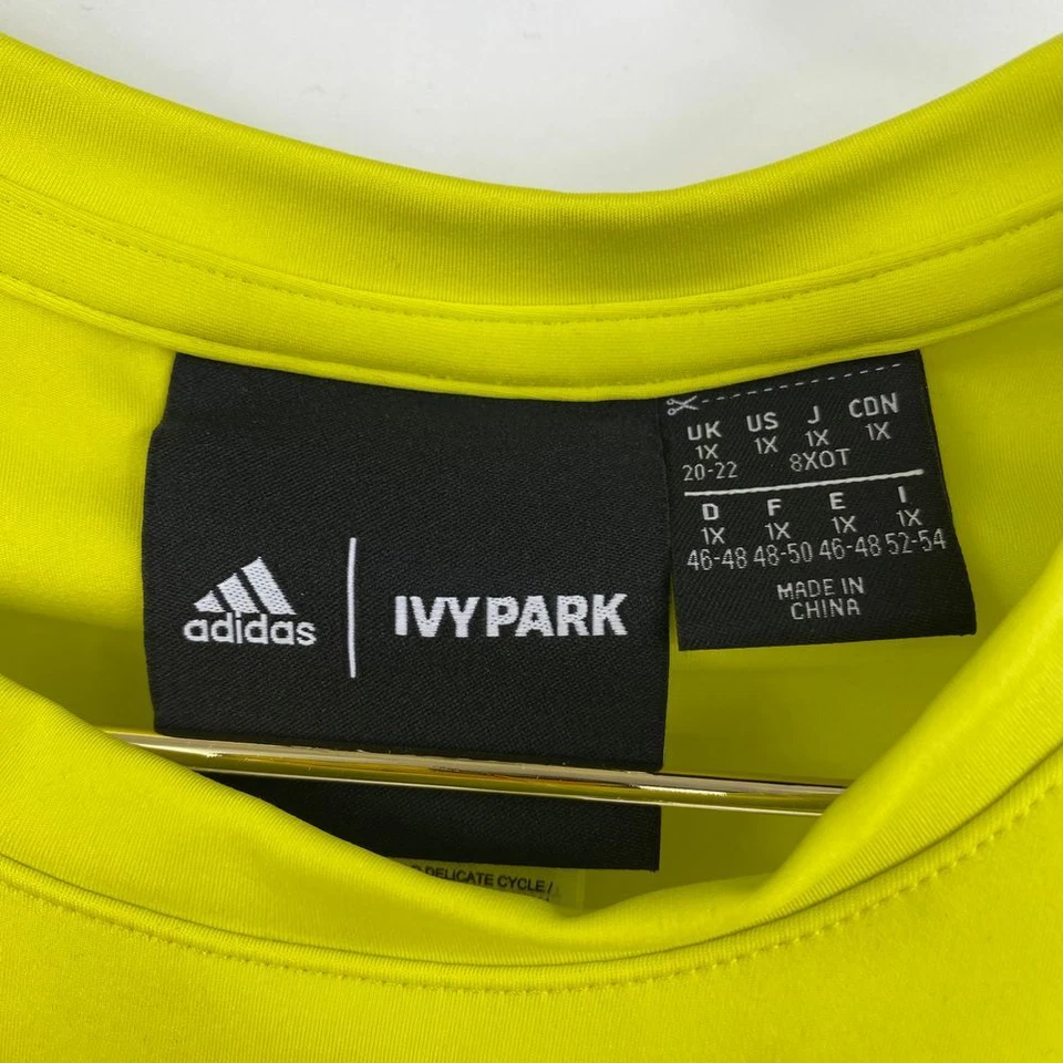 Adidas x Ivy Park Peloton Shock Slime Shrug Tank Crop Top Women's 1X Long Sleeve - Image 3 of 4