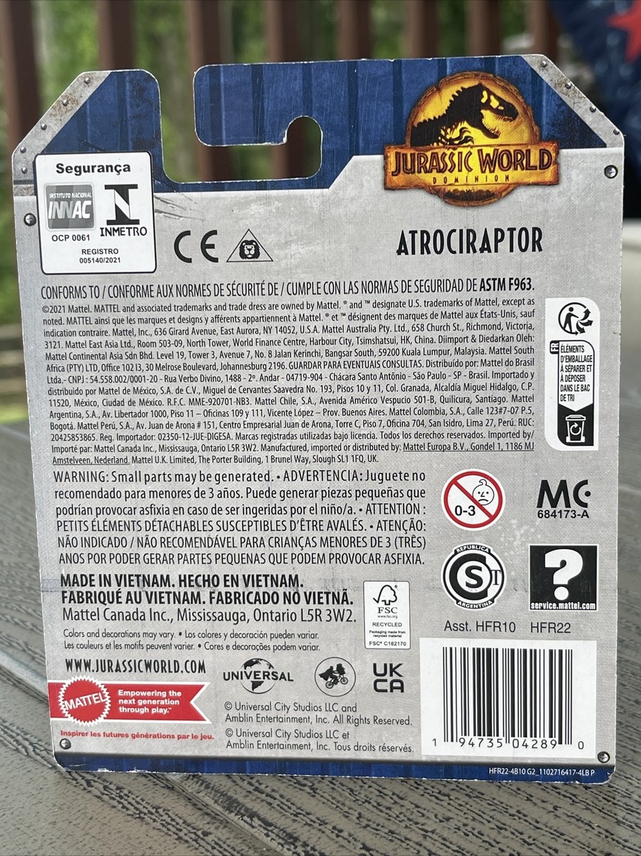 Jurassic World Uncaged Wild Pop Ups Atrociraptor Mattel New Jurassic World Uncaged Wild Pop Ups Atrociraptor Mattel New