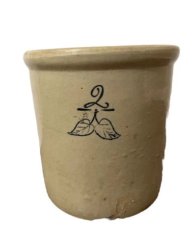 Red Wing 2 Gallon Minnesota Union Stoneware Elephant Ear Crock