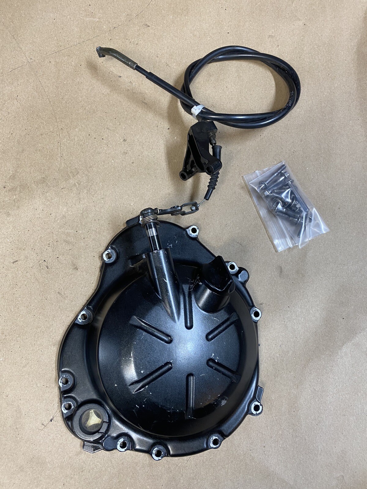 07 08 Kawasaki Ninja ZX6 ZX6R Engine Motor Clutch Cover OEM Cable 0151 eBay
