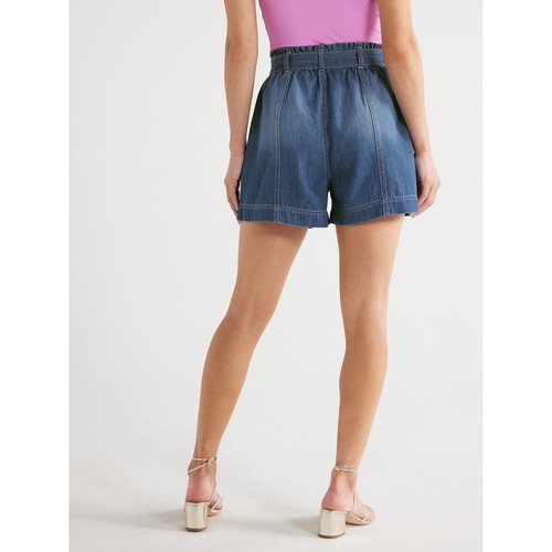 Sofia Vergara Utility Shorts Women's Size XXXL Blue Cotton High Rise 3.5" Inseam - Picture 3 of 5
