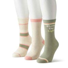Sonoma Goods For Life 3-Pack Chase The Light Women's Socks