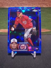 2023 Topps Chrome Sapphire Cesar Hernandez #244 Nationals