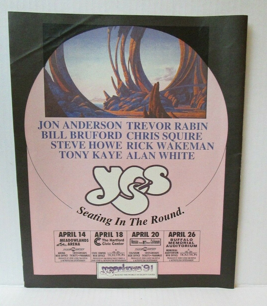 1991 YES CONCERT TOUR YESSHOWS 1990's 10