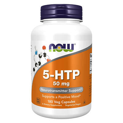 NOW FOODS 5-HTP 50 mg 180 Veg Capsules