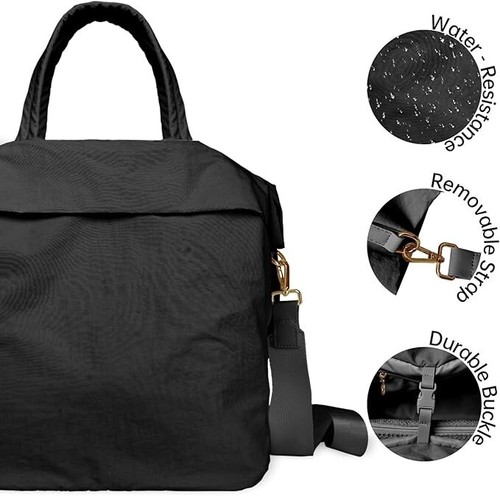 ilyswee Crossbody Tote Bag for Women, 19L On My Level Bag, Hobo Bag -Black-New - Picture 7 of 9