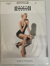 Wolford Luxe 9 Toeless Tights (Brand New)