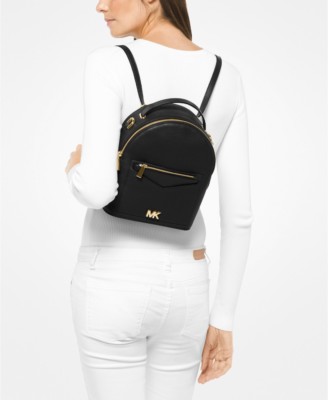 Michael Kors Jessa Small Leather Convertible Backpack Optic  display picture 1