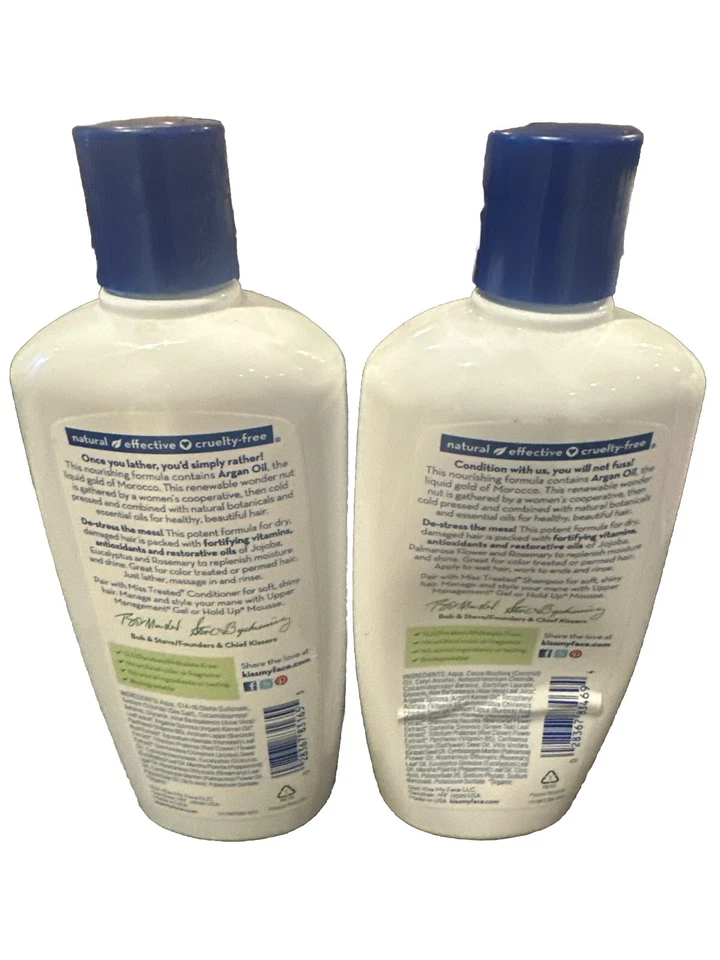 Champú y acondicionador orgánico Kiss My Face Miss Treated Palmarosa Mint Dry Hair Foto 3 de 3