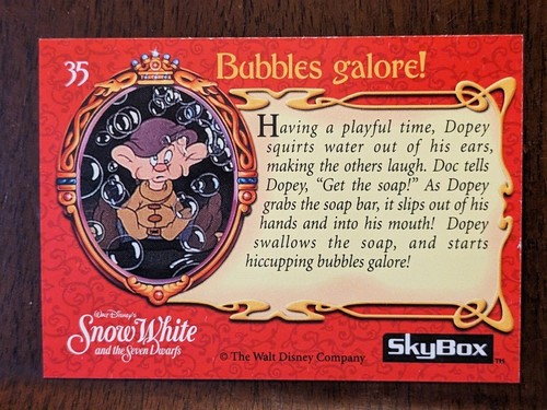 Disneys Schneewittchen und die sieben Zwerge Sky Box einzelne Sammelkarte NMT-MNT - Bild 97 von 251