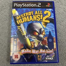 Destroy All Humans! 2 (Sony PlayStation 2, 2006) PS2 Game With Manual