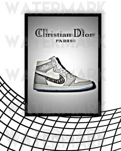DIOR Air Jordan 1 / Trainer / Sneaker Wall Art Print / Poster A3 | eBay