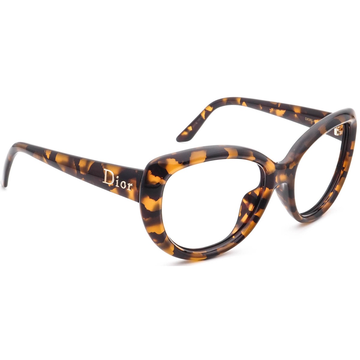 Dior ベージュ ブラック キャットアイ サングラス Christian Dior Tortoise Shell Acetate Frame Cat Eye Dior