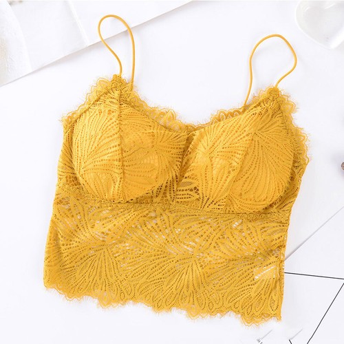 Women Lace Vest Underwear Loose Sleeveless Camisole Ladies V-Neck Tank Tops Bra - Picture 15 of 19