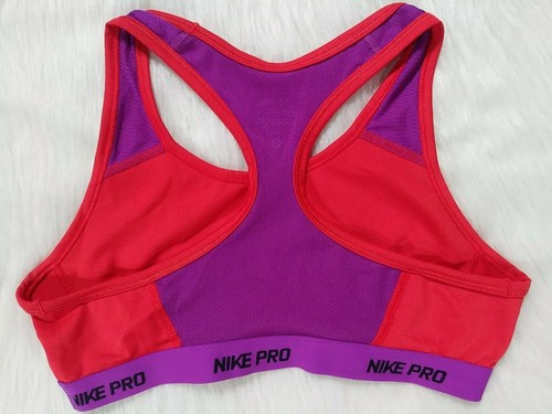 Nike Pro Girl's Purple Orange Racerback Sportsbra Size Large - Picture 3 of 8