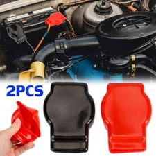 2PCS Battery Terminal Covers Positive Negative Top Post Cover For Car Mot US