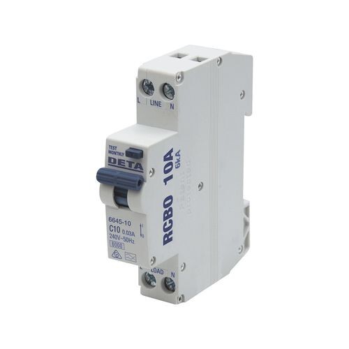 DETA 10A Residual Circuit Breaker with Overload Protection - Picture 2 of 2