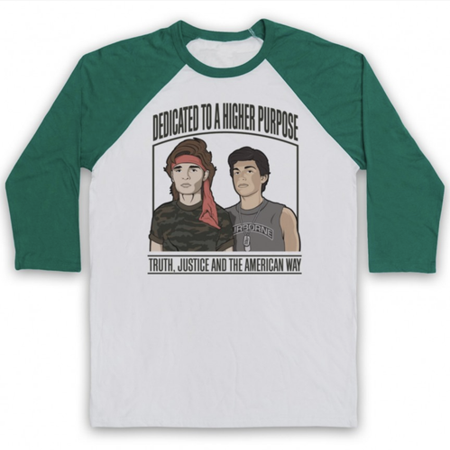 Frog Brothers Higher Purpose Vampire Hunters Lost Boys 3/4 Sleeve Baseball Tee - Picture 11 of 12