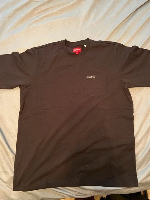 T shirt de poche Supreme S/S taille Grand noir FW21KN88 Supreme New York neuf 