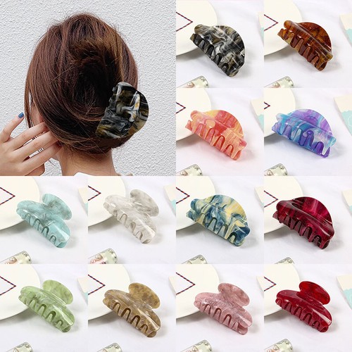 Farbverlauf Farbe Acryl Haarklammer Krabbe Klammer Groß Haarspange Haar Zube * 〒