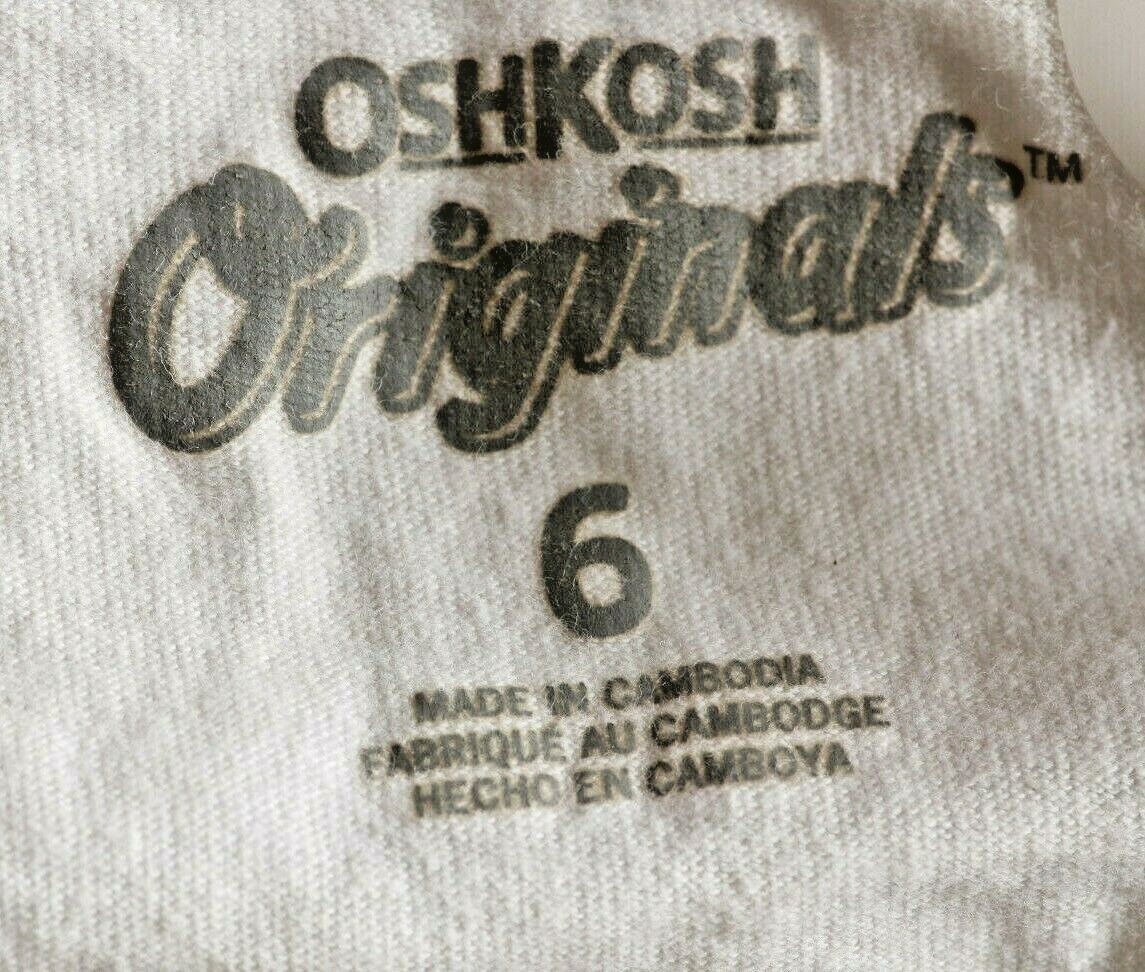OshKosh Originals sz 6 Tank Top white Pineapple Themed pink blue