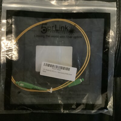 5er Link TechSimplex SC/APC-SC/APC fiber patch cord jumper cable,3  2.0 mm