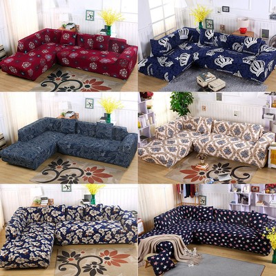 Vintage L Shape Couch Covers Stretch Elastic Fabric Sofa Cover Stretch Elastic Fabric Sofa Cover