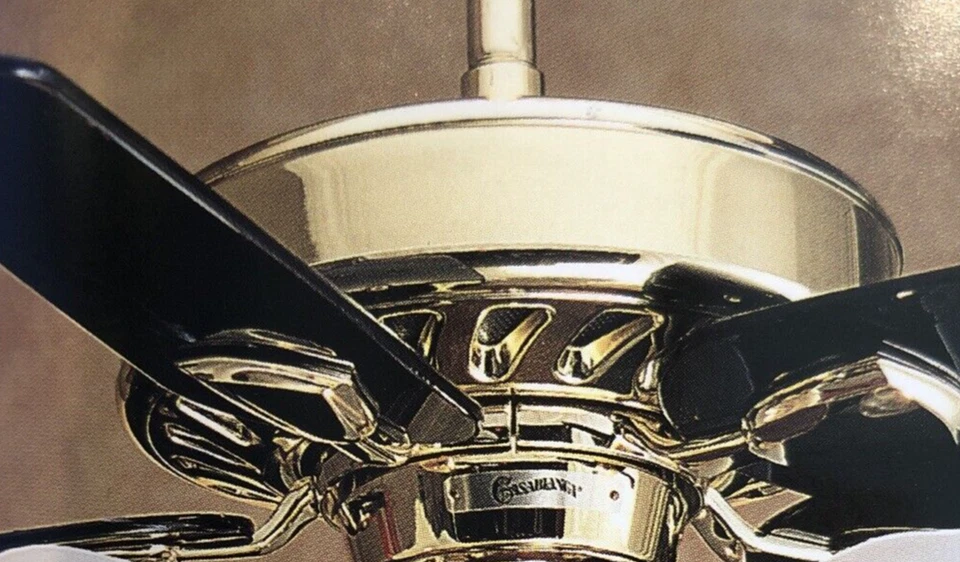 Векторный вентилятор Casablanca / Hermosa яркий латунный корпус двигателя - Изображение 2 из 4