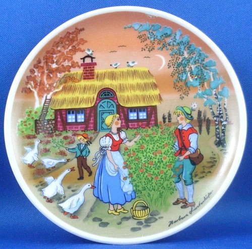 DEUTSCHE VOLKSLIEDER GERMAN Barbara Furstenhofer Porcelain Folk Miniature Plate - Imagen 11 de 11