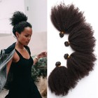 Mongolian 100% Virgin Afro Kinky Curly Hair Weave Brazilian Human Hair Extension
