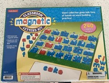 Lakeshore classroom magnetic letters kit 240 piece set New Sealed JJ518